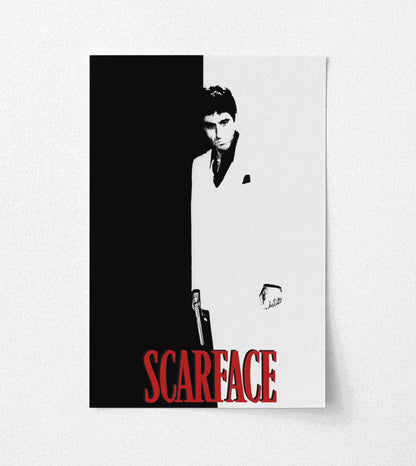 Scarface Black&White - Movie Poster EliteCinema