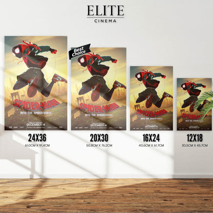 Spiderman Into The Spiderverse - Movie Cover EliteCinema
