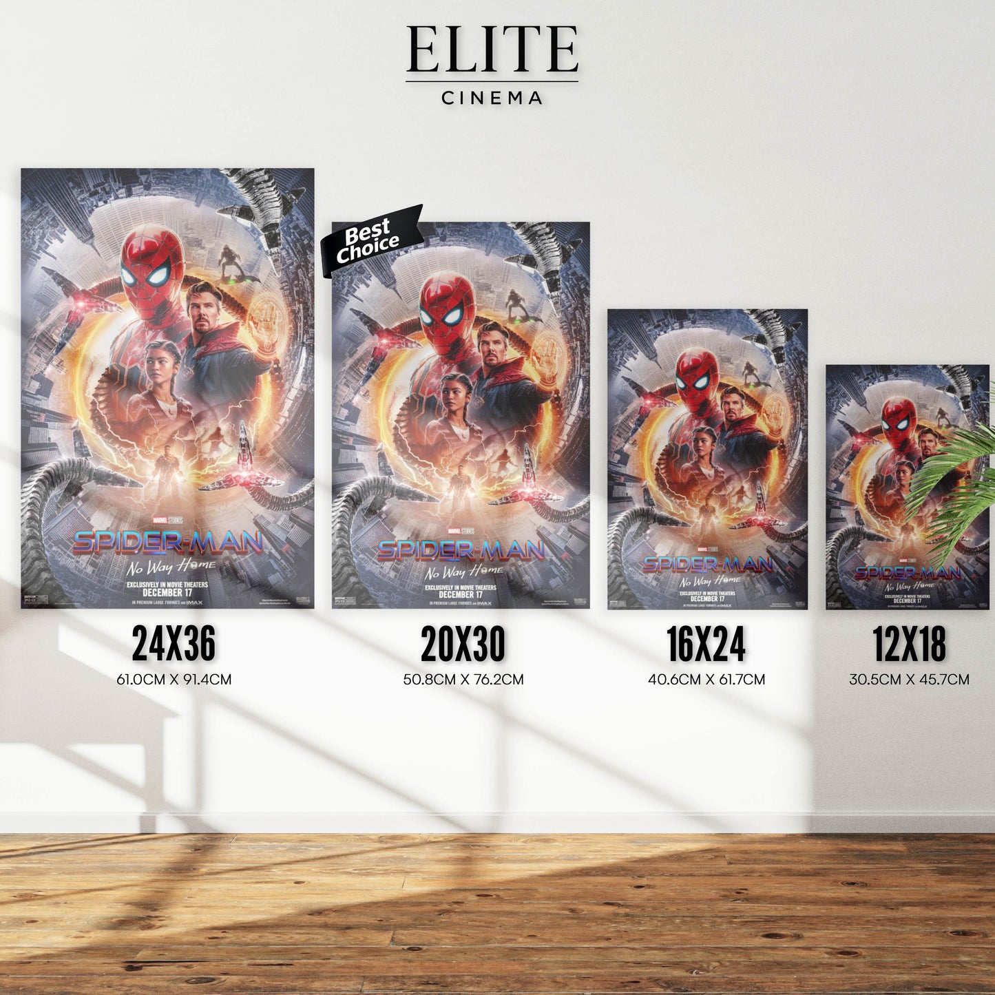 Spiderman No Way Home - Movie Cover EliteCinema